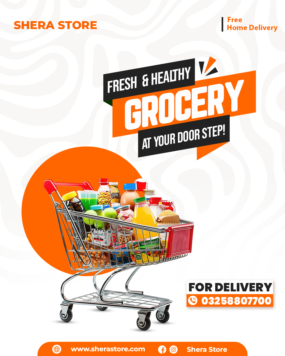 Engaging visual for Shera Store